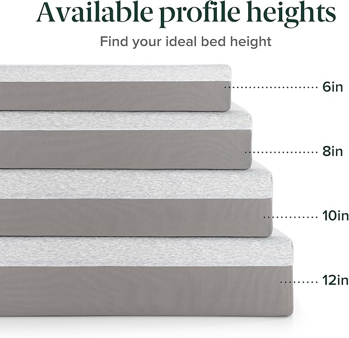 ZINUS 8 Inch Ultima Memory Foam Mattress [New Version], Full, Fiberglass Free, Medium Firm Feel, Breathable Airflow Memory Foam, Certified Safe Foams & Fabric, Mattress in A Box