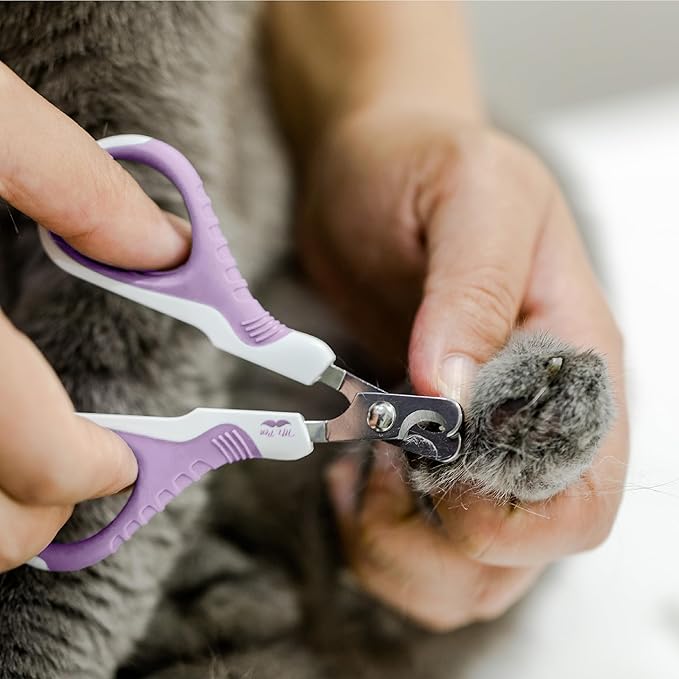 Mr. Pen Cat Nail Trimmer - Purple, Cat & Kitten Nail Clippers, Pet Claw Trimmer-Mewly Pet