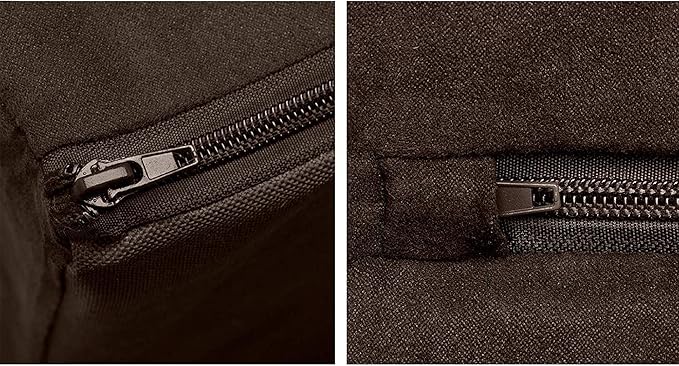 Furhaven Orthopedic Dog Bed for Large Dogs w/ Removable Bolsters & Washable Cover, For Dogs Up to 125 lbs - Plush & Suede Sofa - Espresso, Jumbo Plus/XXL-Mewly Pet