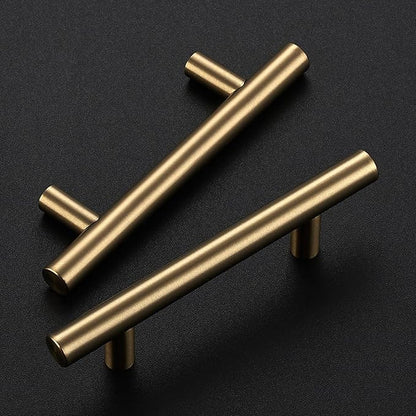 Ravinte 30 Pack 5 Inch Cabinet Pulls Champagne Bronze Stainless Steel Kitchen Drawer Pulls Cabinet Handles 5 InchLength, 3 Inch Hole Center