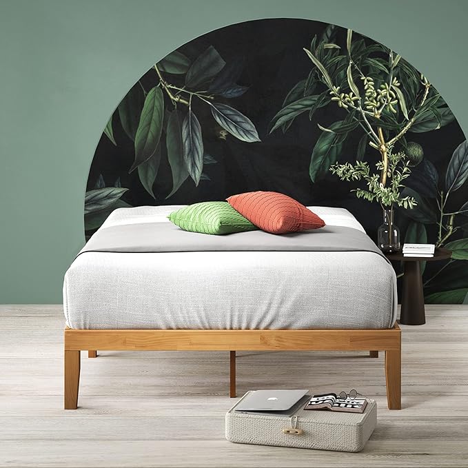 ZINUS Moiz Wood Platform Bed Frame, Wood Slat Support, No Box Spring Needed, Easy Assembly, Natural, Twin
