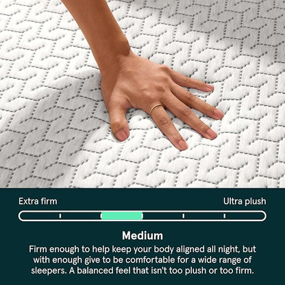 Tuft & Needle Original Hybrid Medium Full Mattress, Adaptive Foam, Individually-Wrapped Coils, Cooling Pressure Relief, 100 Night Trial, Fiberglass-Free, CertiPUR-US, 10-Year Limited Warranty
