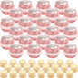 Rtteri 24 Set Votive Candle Holders Wedding Centerpiece Table Decorations Speckled Mercury Glass Votive Candle Holders with Tea Lights Birthday Party Decorations for Home (Pink)