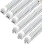 CNSUNWAY LED Shop Lights 2FT, 20W 5000K Daylight White Under Cabinet Lighting, V-Shaped Linkable T8 Tube Light Fixtures, Shop Light for Workbench, Kitchen, Workshop, ETL Listed(6 Pack)