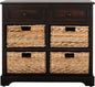 SAFAVIEH American Homes Collection Herman Brown Wicker Basket Storage Unit