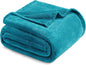 Exclusivo Mezcla Fleece Blanket Twin Size for Bed, Super Soft and Warm, All Season Use, Cozy, Plush, Lightweight, 60x80 Inches Teal
