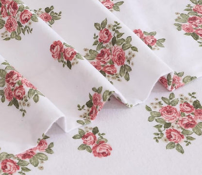RUVANTI Flannel Sheets Full Size - 100% Cotton Double Brushed Bed Sheets Set, Deep Pockets 16 Inches, All Seasons Breathable & Extra Soft Full Sheets, Warm & Cozy, 4 Piece, Bali