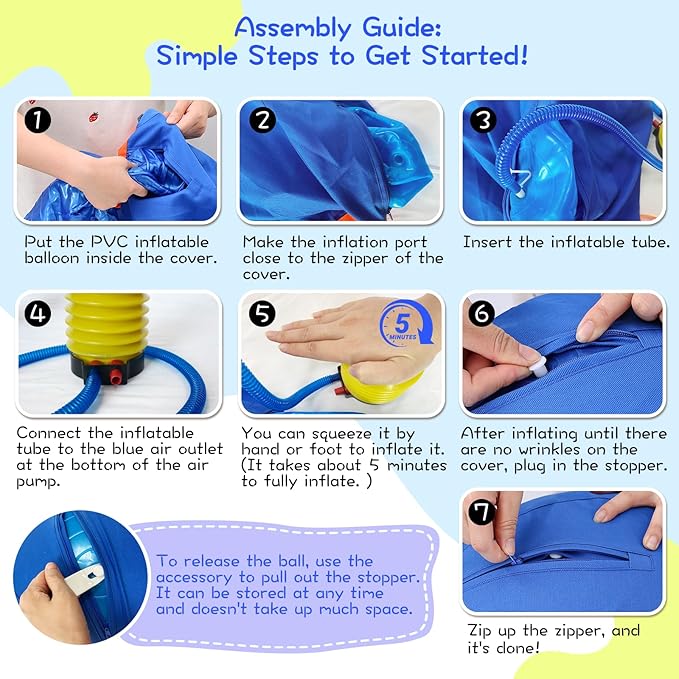 25" Herding Ball for Dogs – Durable Horse Ball Style Dog Toy with Cover – Dog Herding Toy for Outdoor Play, Training & Exercise – Great for Australian Shepherds & Large Breeds-Mewly Pet