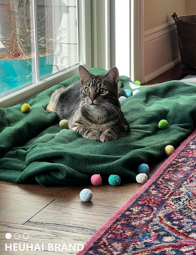 40-Pack Cat Balls – Fun Interactive Toys for Indoor Cats & Kittens (Basic Cat Toy Set)-Mewly Pet