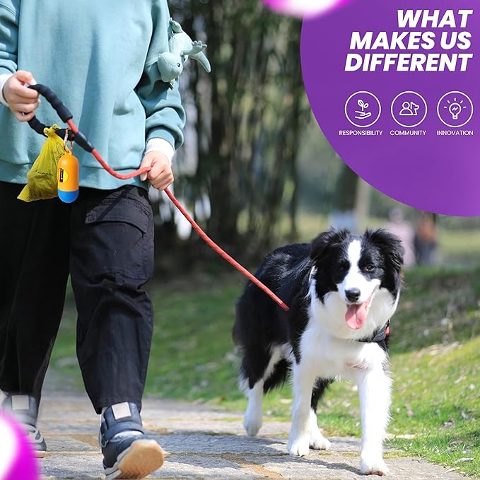 Dog Poop Bags-150 Counts with Holder (10 Rolls), Biodegradable Poop Bags, Eco-friendly and Easy to Open, Thick Dog Waste Bags (Yellow)-Mewly Pet