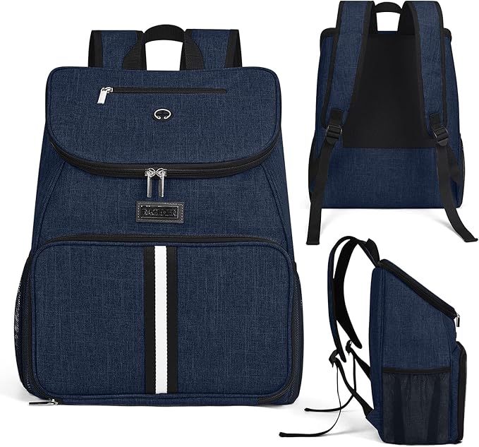 BAGLHER丨Dog Travel Bag, Airline Approved Pet Supplies Backpack, Dog Travel Backpack with 2 Silicone Collapsible Bowls and 2 Food Baskets-Mewly Pet