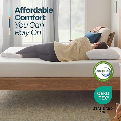 Linenspa 8 Inch Gel Infused Memory Foam Mattress – Queen Size – Medium Feel - Cooling Gel - Mattress in a Box - Primary or Guest Bedroom - Pressure Relieving and Breathable – CertiPUR-US Certified