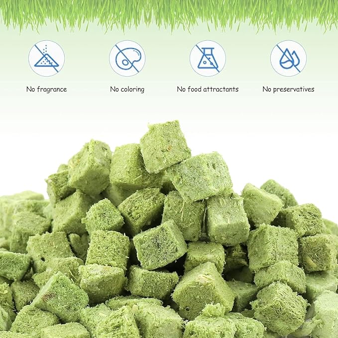 HavenJanny 60g Cat Grass Treats for Cats, Freezed Drying Cat Grass Teething Stick Snacks for Kitty, Edible Cats Chew Toys for Teeth Cleaning and Hairball Removal-Mewly Pet