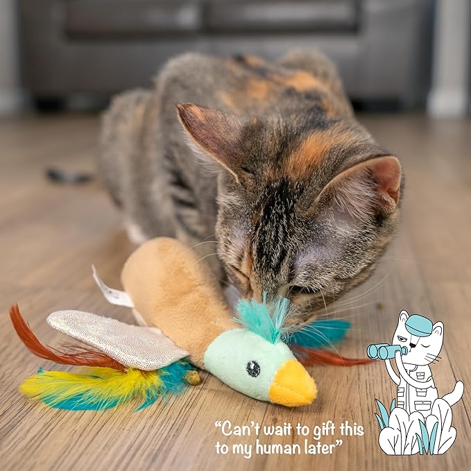 Catstages Flapperz Duck Plush Interactive Catnip Cat Toy-Mewly Pet