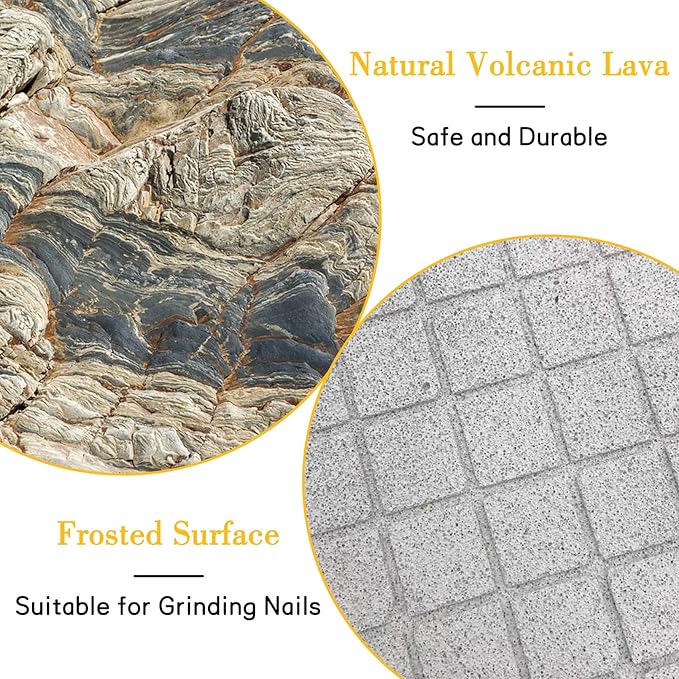 BNOSDM Rabbit Grinding Claw Pads Natural Hamster Lava Stone Teeth Grinding Scratching Pad Chew Toy for Small Animals-Mewly Pet