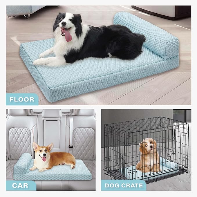 Tinaco Orthopedic Dog Couch Bed for Large Dogs, Cats - XX-Large, Washable, Removable Cover-Mewly Pet