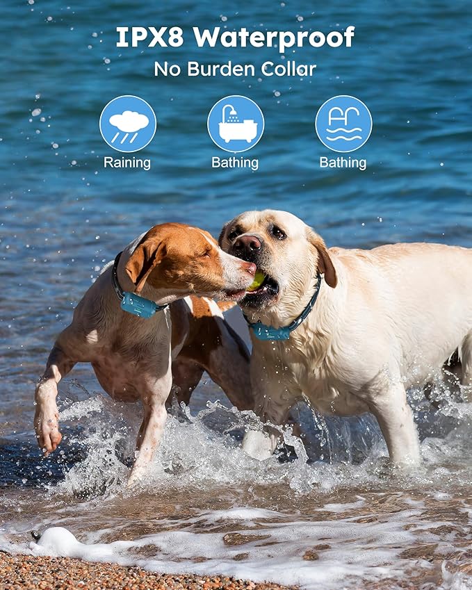 Jugbow Dog Shock Collar 2 Dogs - 4200FT Dog Training Collars with Remote, IPX8 Waterproof E-Collar for Dogs Training Rechargeable e-Collars for Large Medium Small Dogs (10-120lbs)