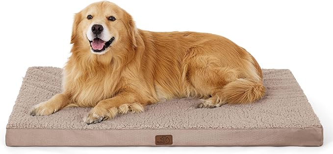 Bedsure Dog Beds Large Sized Dog - Extra-Large Orthopedic Waterproof Puppy Bed with Removable Washable Cover, Egg Crate Foam Pet Mat, Suitable for Pet Up to 100 lbs-Mewly Pet