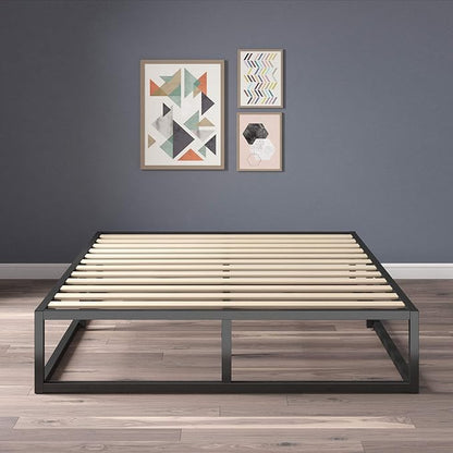 ZINUS Joseph Metal Platforma Bed Frame, Mattress Foundation, Wood Slat Support, No Box Spring Needed, Sturdy Steel Structure, Full