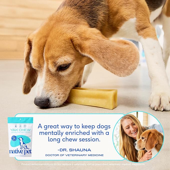Native Pet Yak Cheese Himalayan Dog Chews - Long Lasting Dental Sticks for Small Breeds– 100% All Natural Himalayan Yak Chews for Small Dogs – Cheese Bone for Aggressive Chewers - 5 Per Pack-Mewly Pet