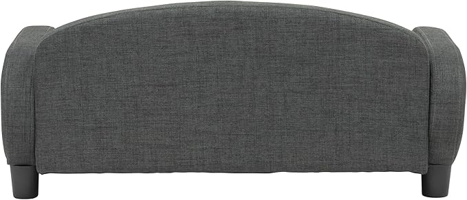 Paws & Purrs Multi-Cat Sofa Elevated Pet Bed for Indoor Cats Raised Cats Couch with Removable Washable Mattress Cover for Kittens, Dogs - 35.5" Wide, Gray-Mewly Pet