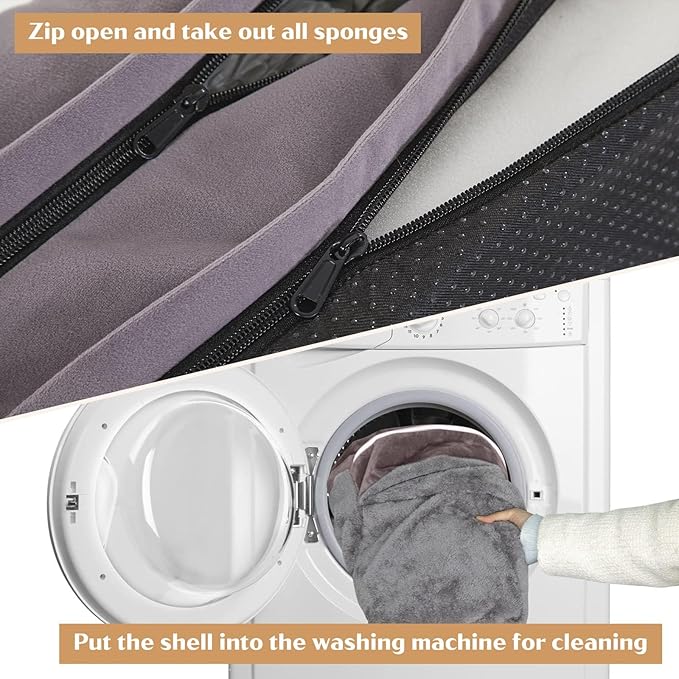 Comfort Expression Small Dog Beds Waterproof Orthopedic Foam Dog Sofa Beds for Medium Dogs Comfy Pet Bed with Washable Removable Cover & Non-Slip Bottom(Small,Purple)-Mewly Pet