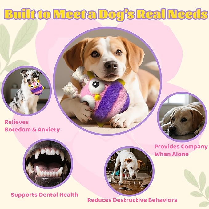 Moving Dog Toys – Rechargeable Interactive Dog Squeaky Toy with Motion-Activated Ball, Music, Recording & Silent Modes – Self-Play Toy for Small, Medium & Large Breeds (Bee)-Mewly Pet