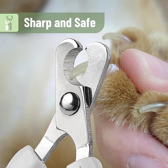 Mr. Pen Cat Nail Trimmer - Cat & Dog Nail Clippers, Claw Trimmer - Orange/Black-Mewly Pet