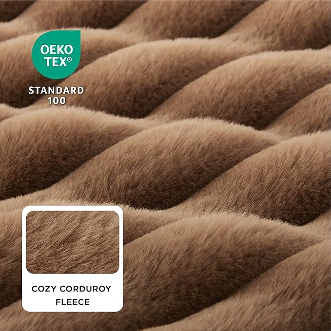 Bedsure Orthopedic Dog Beds Large Sized Dog, Waterproof Memory Foam Pet Bed with Sides, Non-Slip Bottom and Egg-Crate Foam Large Pet Couch Sofa with Washable Removable Corduroy Cover, Brown-Mewly Pet