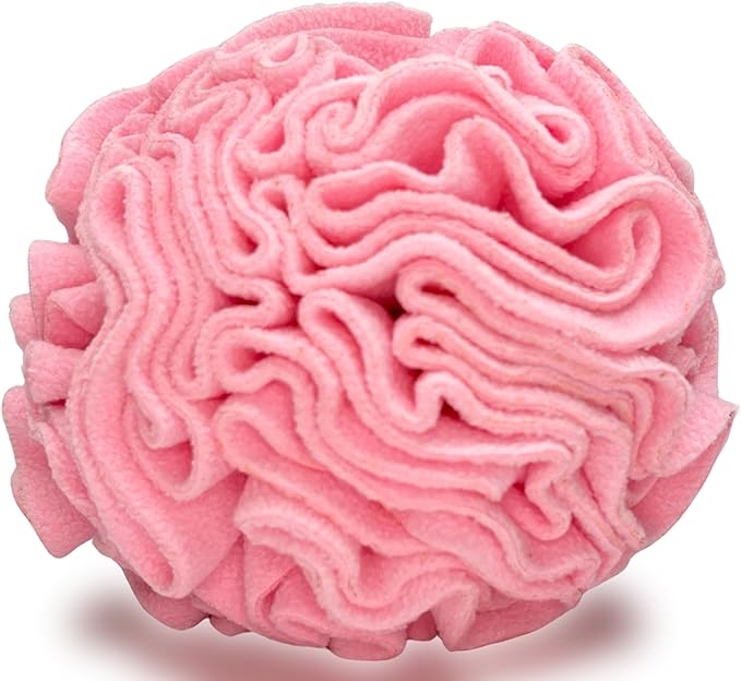 Medium Breed Snuffle Interactive Foraging Dog Puzzle Ball Toy Pink Large-Mewly Pet