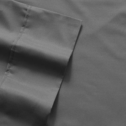 Sweet Home Collection 6 Piece 1500 Supreme Collection Brushed Microfiber Deep Pocket Sheet Set-2 Extra Pillow Cases, Great Value, Split King, Gray