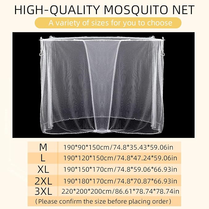 4 Corners Mosquito Net for Mosquiteros para Camas Bed Canopies Netting Bed Drapes Rectangular Mosquito Mesh for Camping Home Outdoor Travel (White,L75 X W59 X H67 Inch,Opening)-Mewly Pet