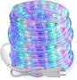 Brizled Multicolor Rope Lights,18ft 216 LED Christmas Rope Lights Waterproof, 120V ETL Flexible Tube Light Connectable Plugin Color Xmas Lighting for Garden, Patio, Party, Xmas, Holiday Decorations
