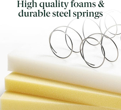 ZINUS 8 Inch Spring Sensation Hybrid Mattress [New Version], King, Fiberglass Free, Medium Firmness, Durable Support, Certified Safe Foams & Fabric, Mattress in A Box