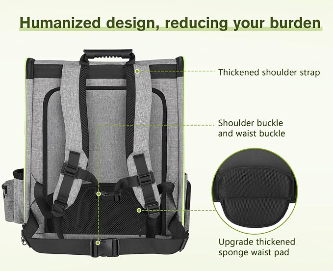 Pecute Pet Carrier Backpack, Large Cat Carrier Backpack Hold Up to 22 Lbs, Expandable cat Backpack with Breathable Mesh for Medium Dogs Cats, or 2 Small Pets, Dog Backpack Carrier for Travel Hiking-Mewly Pet