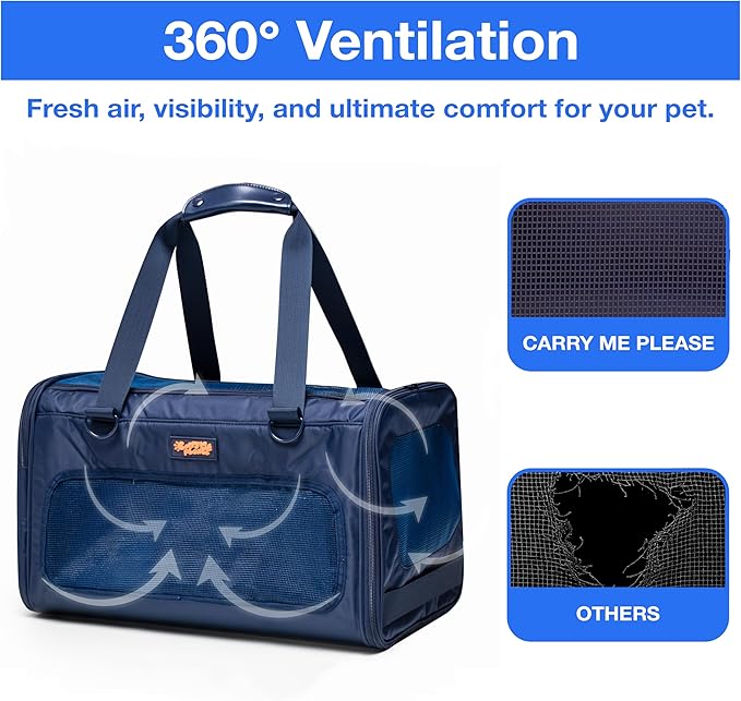 Dog Sling Carrier for Small Dogs – Pet Shoulder Bag with Safety Strap, Breathable Dog Pouch Carrier for Puppies and Cats – Soft Hands-Free Dog Carrier for Travel, Hiking, Shopping-Mewly Pet