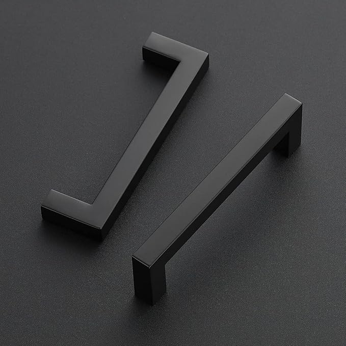 Ravinte 32 Pack 4-1/2 Inch Square Cabinet Handles - Matte Black Pulls for Kitchen Drawers, Cabinets, Cupboards - Hardware Handles