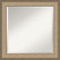 Amanti Art Bronze Bathroom Mirror for Over Sink, 25x25 Elegant Brushed Bronze Square Vanity Mirror, Medium Casual Frame, Hangs Horizonally and Vertically, Bathroom Wall Decor, Beveled Edge