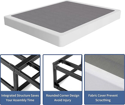 NOAH MEGATRON 7 Inch Box Spring King, Low Profile Metal Boxsprings/Mattress Foundation/Bunkie Board - 3000LBS Strong Steel Structure/Easy Assembly (King)