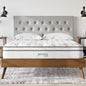 Modway Jenna 10” Innerspring and Memory Foam California King Mattress With Individually Encased Coils, White