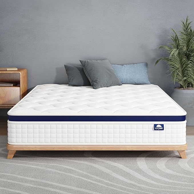 King Mattress 14 Inch - Hybrid Mattress Bed in a Box, Medium Firm Support, Pressure & Pain Relief for All Sleepers, CertiPUR-US Certified, Fiberglass-free, Reinforced Edge Support, Motion Isolation