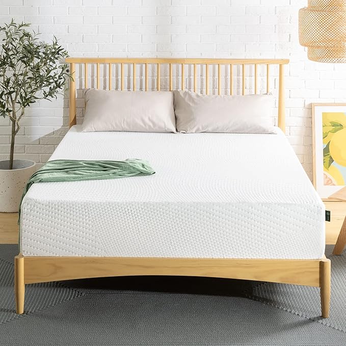 ZINUS 12 Inch Green Tea Essential Memory Foam Mattress, Queen, Mattress in A Box, Affordable Mattress, CertiPUR-US Certified