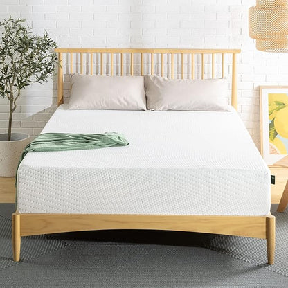 ZINUS 12 Inch Green Tea Essential Memory Foam Mattress, Queen, Mattress in A Box, Affordable Mattress, CertiPUR-US Certified
