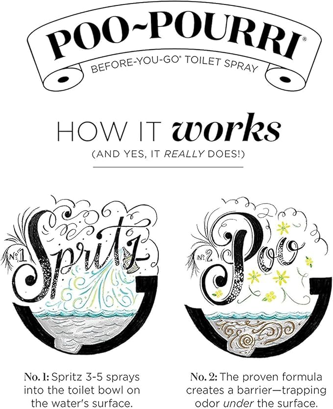 Poo-Pourri Before-You-Go Toilet Spray, Royal Flush, Refill Bottle 9 Fl Oz 2 Pack- eucalyptus and Spearmint