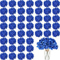 100PCS Artificial Hydrangea Flowers, Fake Flowers Silk Hydrangea Full Flowers Heads with Stems for Wedding Home Party Shop Baby Shower Decor (Royal Blue)