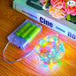 Minetom Fairy Lights Battery Operated, 2Pcak 33Feet 100 LEDs Mini Battery Powered String Lights, Waterproof Twinkle Lights Mason Jar Lights for Indoor Home Wedding Christmas Decoration, Multicolor