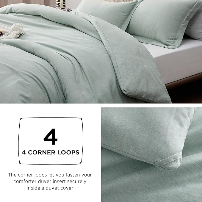 Bedsure California King Comforter Set - Mint Green Soft Bedding for All Seasons, Cationic Dyed Bed Set, 3 Pieces, 1 California King Size Comforter (104"x96") and 2 Pillow Shams (20"x36"+2")