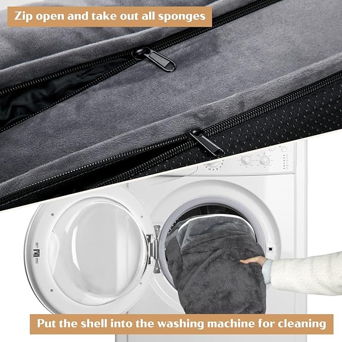 Comfort Expression Small Dog Beds Waterproof Cat Beds Orthopedic Foam Sofa Beds for Small Dogs Comfy Pet Bed with Washable Removable Cover & Non-Slip Bottom(XX-Small,Dark Grey)-Mewly Pet