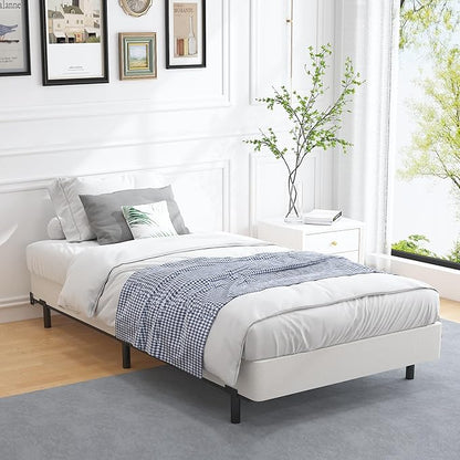 ALDRICH Low Profile Box Spring Twin Size,3 Inch Heavy Duty Metal Box Spring for Twin Bed,Mattress Foundation Non-Slip/No Noise/Easy Assembly (Twin)