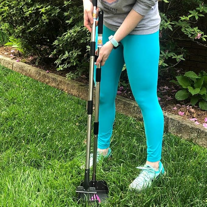 Bodhi Dog Pooper Scooper for Small to Large Dogs - Heavy Duty Metal Long Handle Tray & Rake Poop Scoop - Durable, Rust-Resistant, Great for Grass, Streets, Gravel & Outdoor Cleanups-Mewly Pet